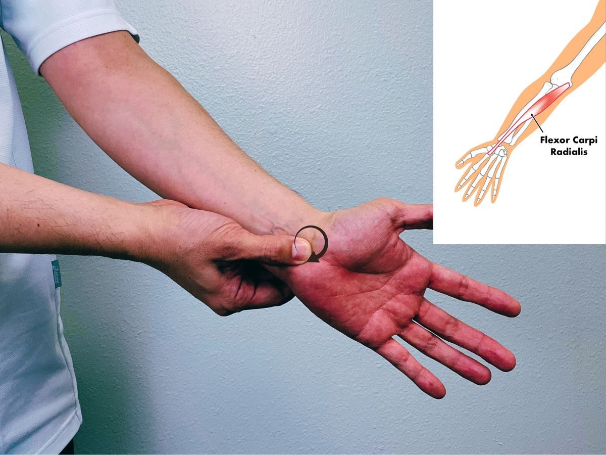 HT7 acupressure point for elbow pain